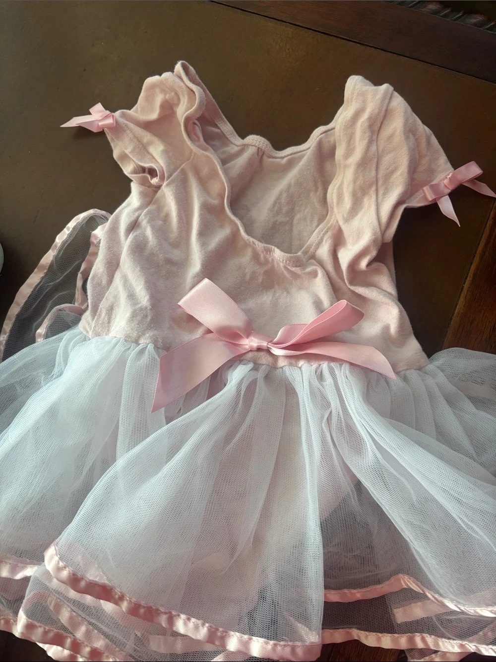 Ruffle Butts Pink and White Tulle Dance Costume